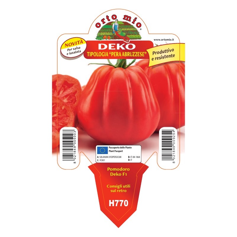 pomodoro a cuore tipo pera abruzzo F1 var Deko